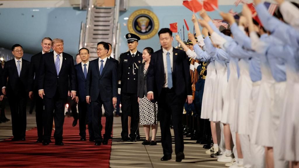 Trump Touches Down in Beijing for High-Stakes Meeting with Xi