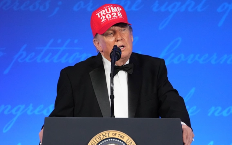 Trump Roasts Media (Again!) at White House Correspondents' Dinner Redo