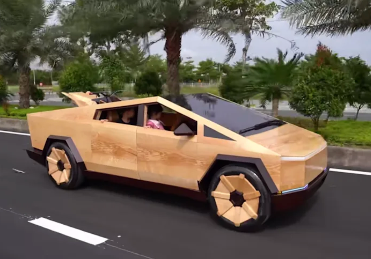 This Guy Built a Wooden Cybertruck for $15K and Elon Musk Noticed